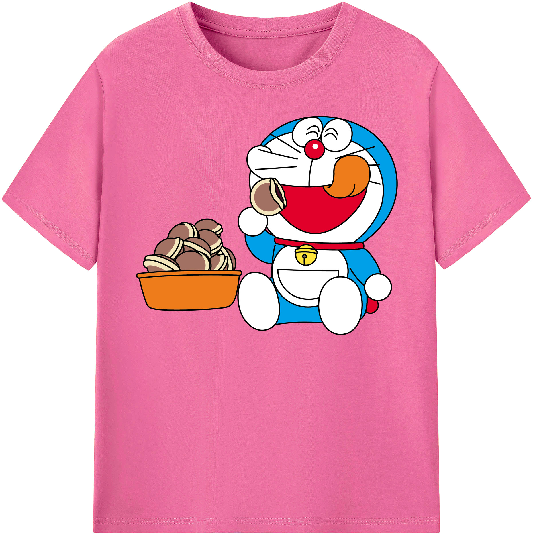 （画像用） ドラえもん Doraemon レディースカジュアルプリントTシャツ（綿100％）